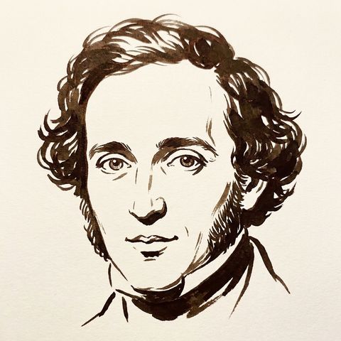 Felix Mendelssohn portrait