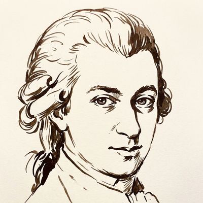 Wolfgang Amadeus Mozart portrait